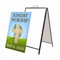 24" x 36" Superstrong Angle Iron Frame Single-Sided Replacement Graphics